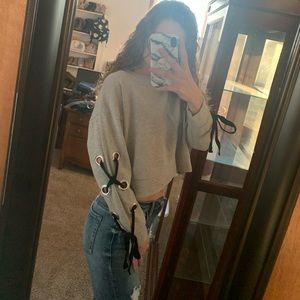 Cropped Crewneck Sweatshirt